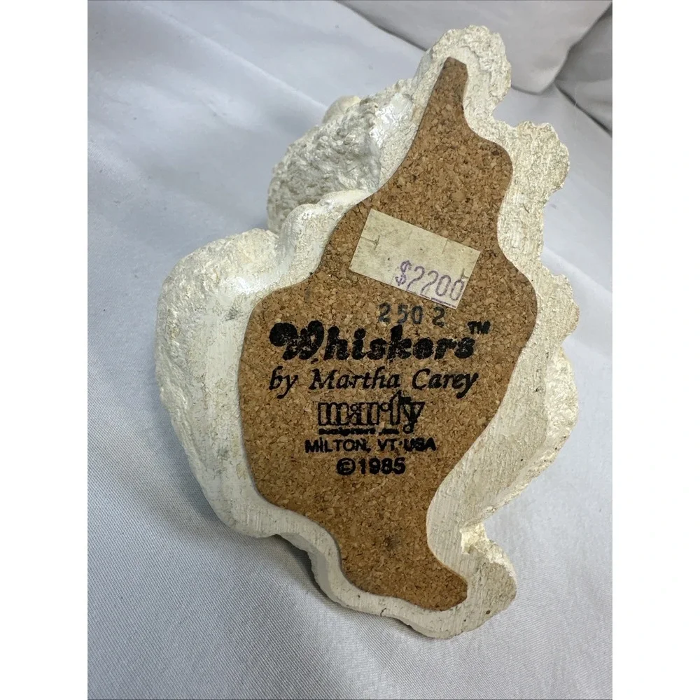 1985 Whiskers by Martha Carey Sitting Poodle Figurine Vintage Retired